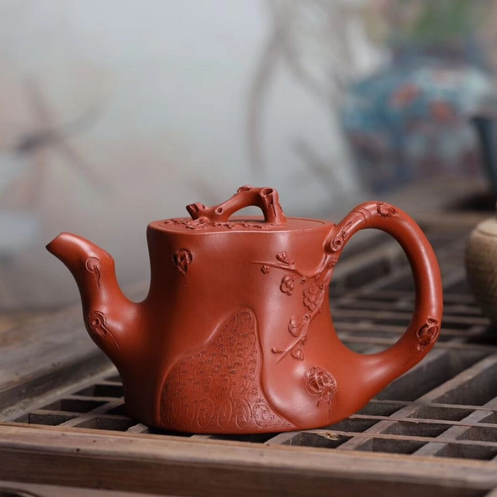 Full Handmade Yixing Zisha Teapot [Plum Tree Trunk Pot] – YIQIN 
