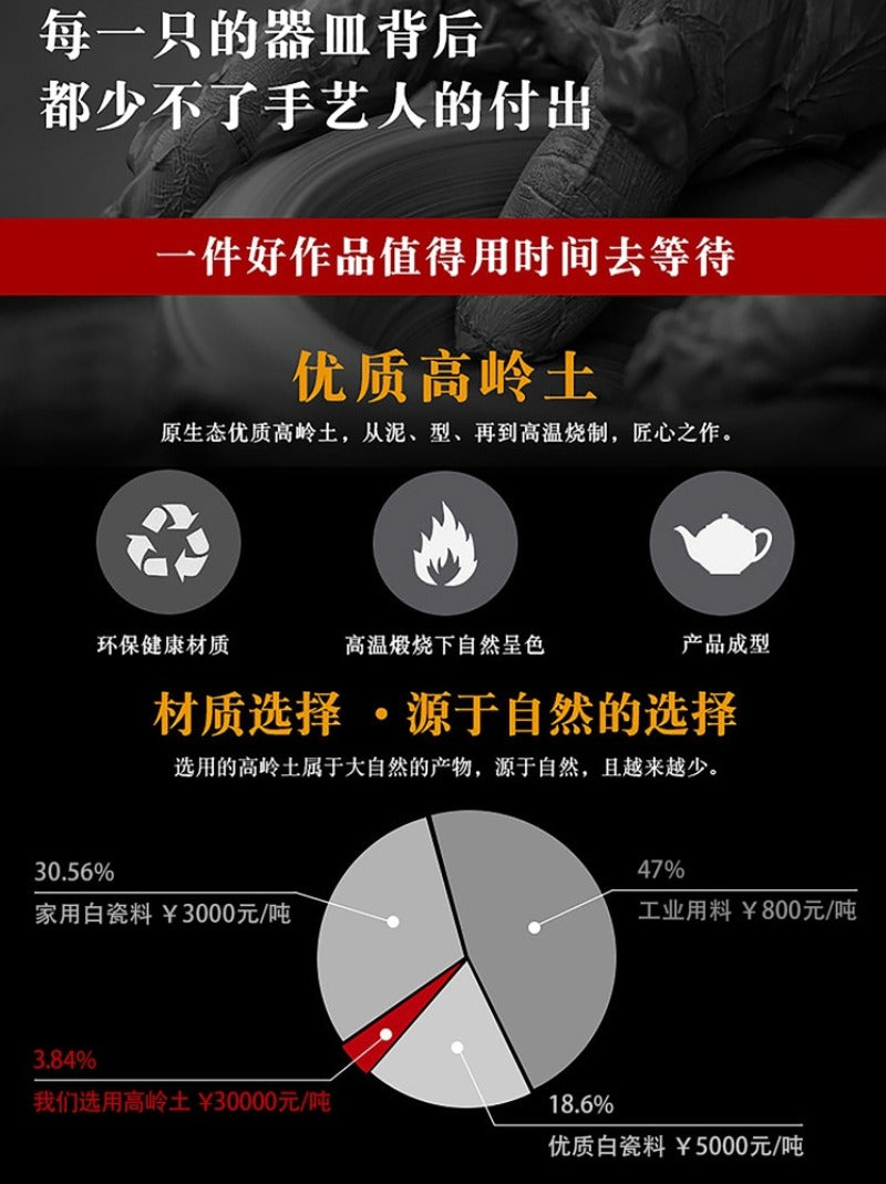 Pot Feng Ming en porcelaine blanche de jade gras de mouton 260 ml