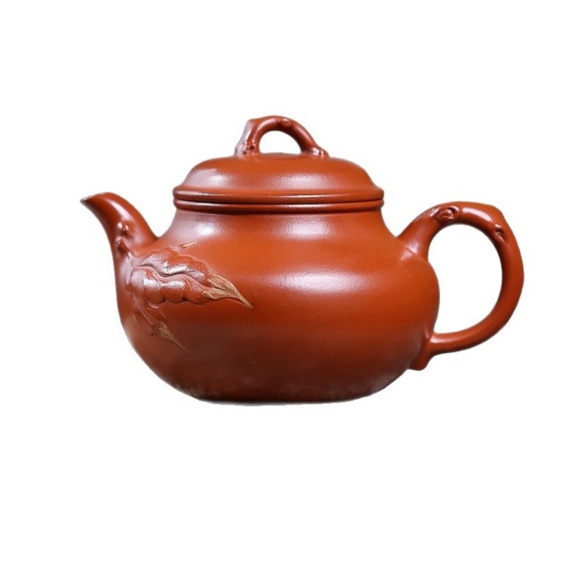 宜兴紫砂茶壶【秋水】(赵庄朱泥 - 220ml)