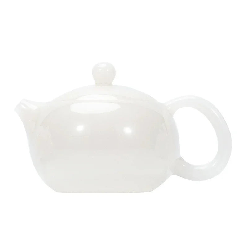 冰玉白玉瓷釉烧【西施壶】80/200/300ml
