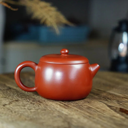 exquisite-yixing-zisha-teapot-fat-xishi-pot-dahongpao-230ml-yiqin-tea-house-yiqinteahouse-com-2 - YIQIN TEA HOUSE 一沁茶舍 yiqinteahouse.com