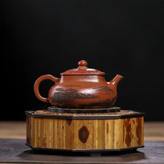 full-handmade-yixing-zisha-teapot-bai-fu-ju-zhen-hong-jiang-po-ni-150ml-yiqin-tea-house-yiqinteahouse-com-2 - YIQIN TEA HOUSE 一沁茶舍 yiqinteahouse.com