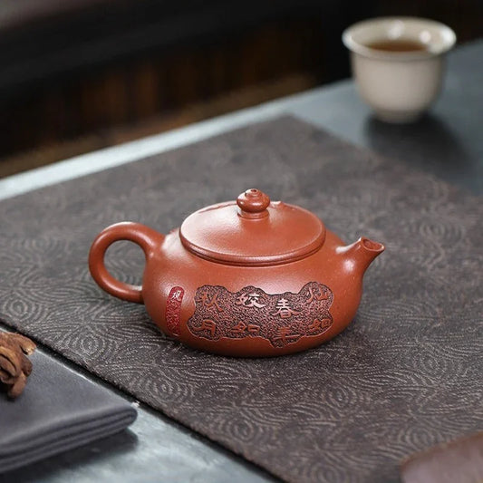 full-handmade-yixing-zisha-teapot-chun-hua-zhu-sha-zhu-ni-180ml-yiqin-tea-house-yiqinteahouse-com-2 - YIQIN TEA HOUSE 一沁茶舍 yiqinteahouse.com