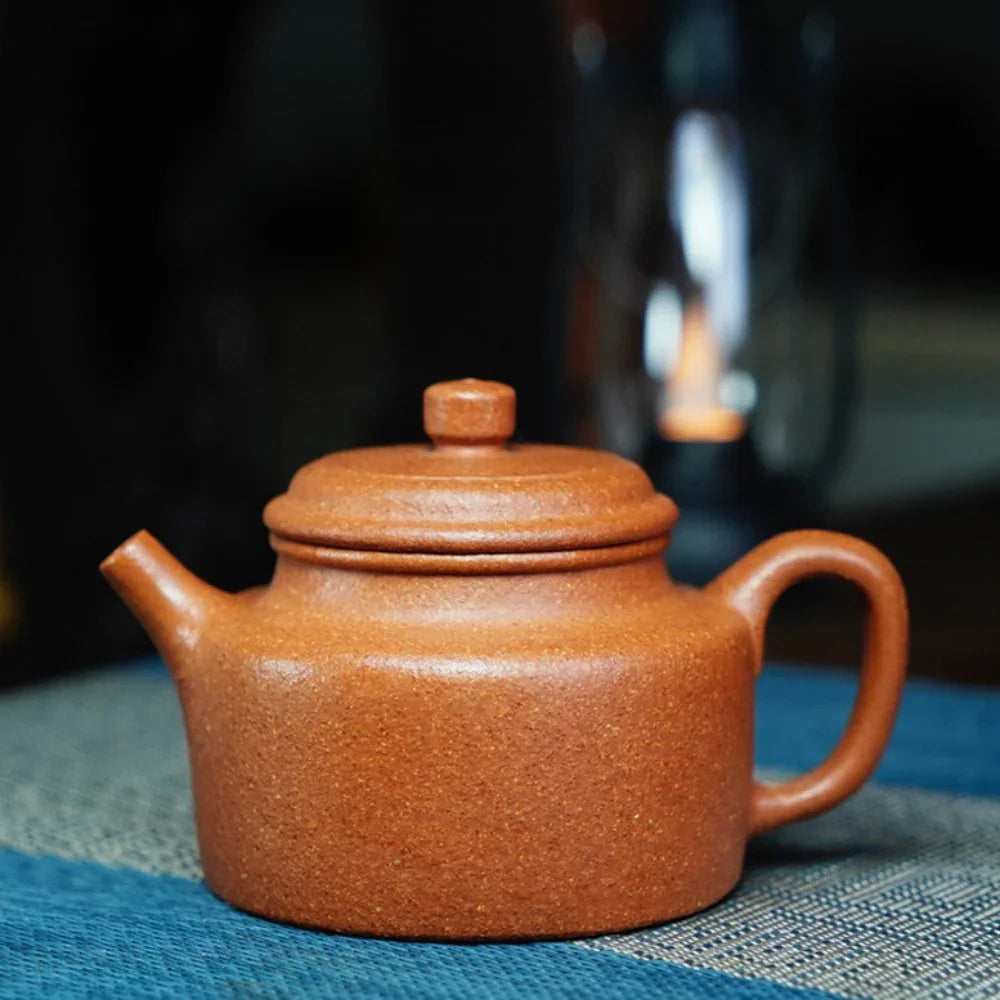 全手工宜兴紫砂茶壶[德钟壶] (优质降坡泥- 180ml)