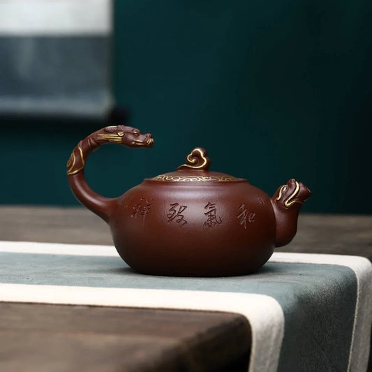 full-handmade-yixing-zisha-teapot-dragon-pot-di-cao-qing-300ml-yiqin-tea-house-yiqinteahouse-com-2 - YIQIN TEA HOUSE 一沁茶舍 yiqinteahouse.com