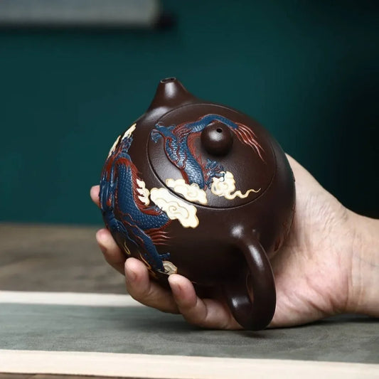 full-handmade-yixing-zisha-teapot-dragon-xishi-pot-lao-zi-ni-420ml-yiqin-tea-house-yiqinteahouse-com-2 - YIQIN TEA HOUSE 一沁茶舍 yiqinteahouse.com