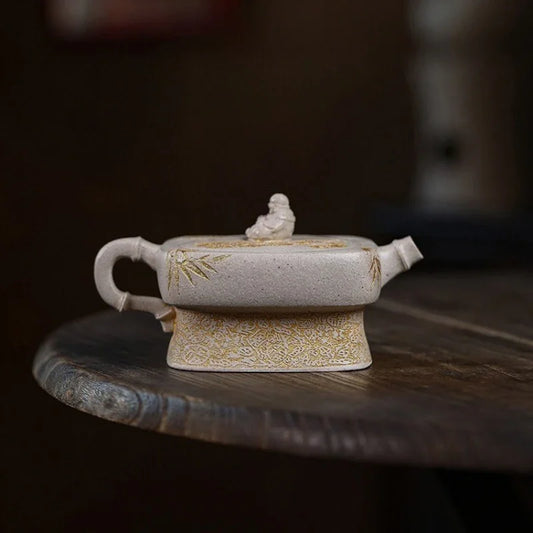 full-handmade-yixing-zisha-teapot-enjoy-bai-duan-ni-280ml-yiqin-tea-house-yiqinteahouse-com-2 - YIQIN TEA HOUSE 一沁茶舍 yiqinteahouse.com