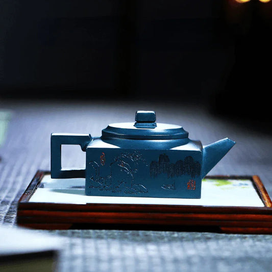full-handmade-yixing-zisha-teapot-feng-qing-qi-zheng-tian-qing-ni-300ml-yiqin-tea-house-yiqinteahouse-com-2 - YIQIN TEA HOUSE 一沁茶舍 yiqinteahouse.com