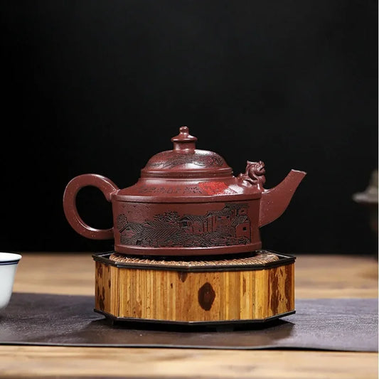 full-handmade-yixing-zisha-teapot-feng-wu-jiu-tian-lao-zi-ni-410ml-yiqin-tea-house-yiqinteahouse-com-2 - YIQIN TEA HOUSE 一沁茶舍 yiqinteahouse.com