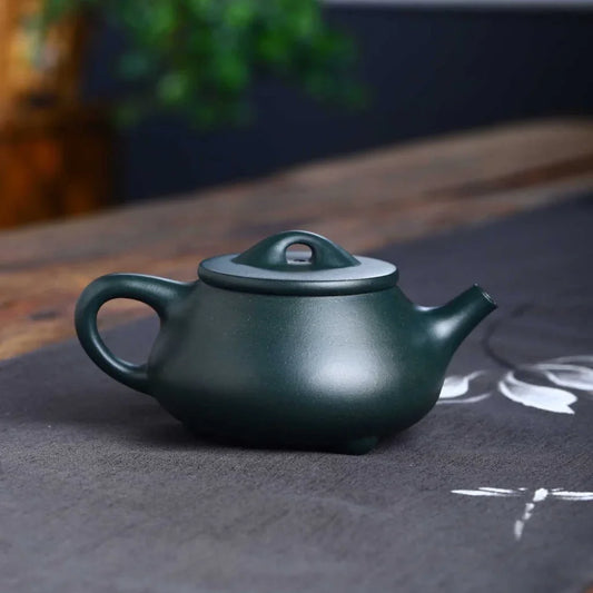 full-handmade-yixing-zisha-teapot-jingzhou-shi-piao-pot-lu-ni-200ml-yiqin-tea-house-yiqinteahouse-com-2 - YIQIN TEA HOUSE 一沁茶舍 yiqinteahouse.com
