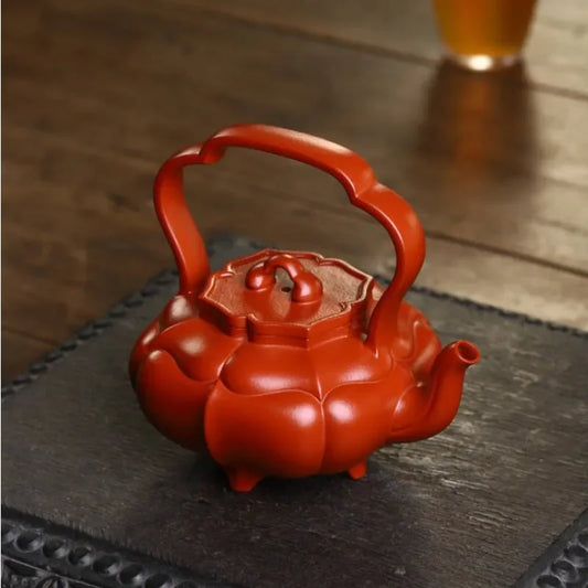 full-handmade-yixing-zisha-teapot-linghua-tilaing-pot-zhu-ni-380ml-yiqin-tea-house-yiqinteahouse-com-2 - YIQIN TEA HOUSE 一沁茶舍 yiqinteahouse.com