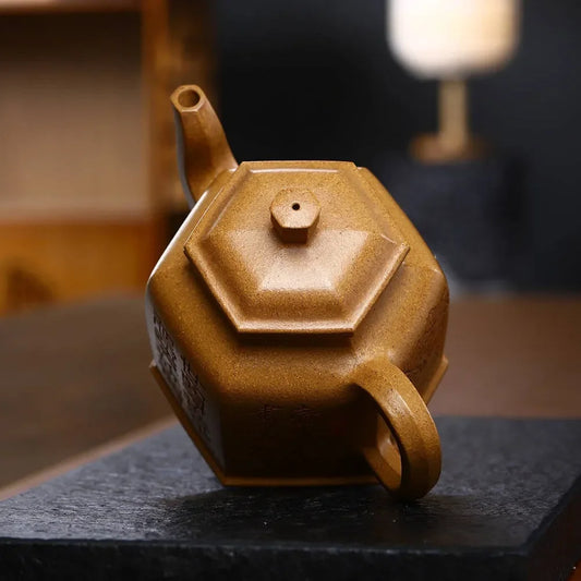 full-handmade-yixing-zisha-teapot-liufang-dezhong-pot-wucai-lao-duan-ni-520ml-yiqin-tea-house-yiqinteahouse-com-2 - YIQIN TEA HOUSE 一沁茶舍 yiqinteahouse.com