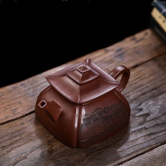 full-handmade-yixing-zisha-teapot-potala-palace-di-cao-qing-380ml-yiqin-tea-house-yiqinteahouse-com-2 - YIQIN TEA HOUSE 一沁茶舍 yiqinteahouse.com