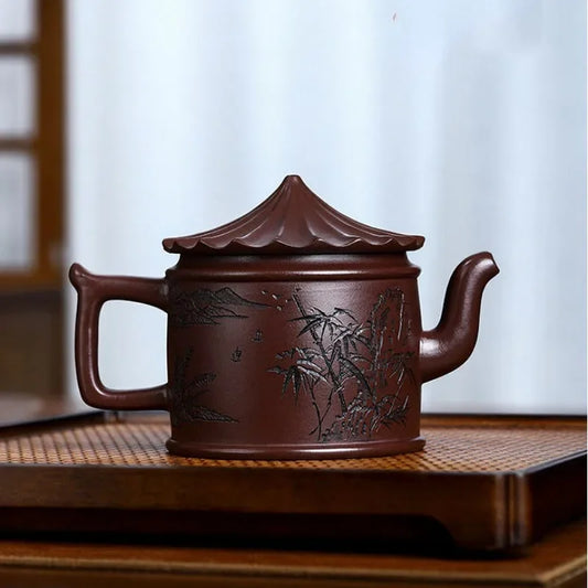 full-handmade-yixing-zisha-teapot-world-granary-zi-jia-ni-280ml-yiqin-tea-house-yiqinteahouse-com-2 - YIQIN TEA HOUSE 一沁茶舍 yiqinteahouse.com