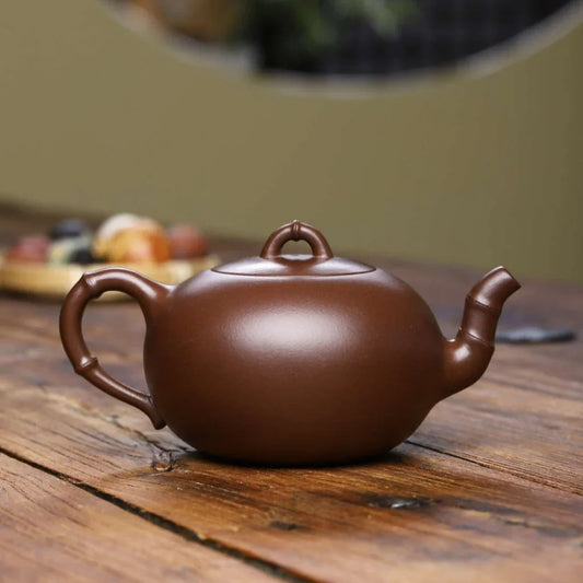 full-handmade-yixing-zisha-teapot-yuan-zhu-pot-zi-ni-360ml-yiqin-tea-house-yiqinteahouse-com-2 - YIQIN TEA HOUSE 一沁茶舍 yiqinteahouse.com