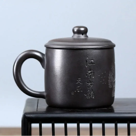 handmade-yixing-zisha-tea-mug-yi-jiangnan-shi-huang-400ml-yiqin-tea-house-yiqinteahouse-com-2 - YIQIN TEA HOUSE 一沁茶舍 yiqinteahouse.com