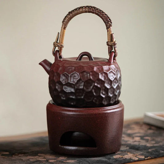 retro-ceramic-direct-fire-teapot-tiliang-hammer-pattern-pot-600ml-yiqin-tea-house-yiqinteahouse-com-2 - YIQIN TEA HOUSE 一沁茶舍 yiqinteahouse.com