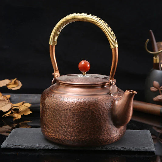 retro-copper-barrel-hammer-pattern-kettle-1-4l-yiqin-tea-house-yiqinteahouse-com-2 - YIQIN TEA HOUSE 一沁茶舍 yiqinteahouse.com