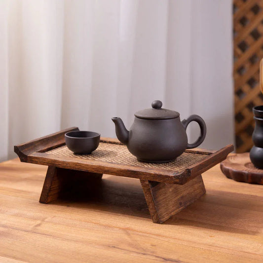 retro-solid-wood-woven-tea-tray-rustic-yiqin-tea-house-yiqinteahouse-com-2 - YIQIN TEA HOUSE 一沁茶舍 yiqinteahouse.com