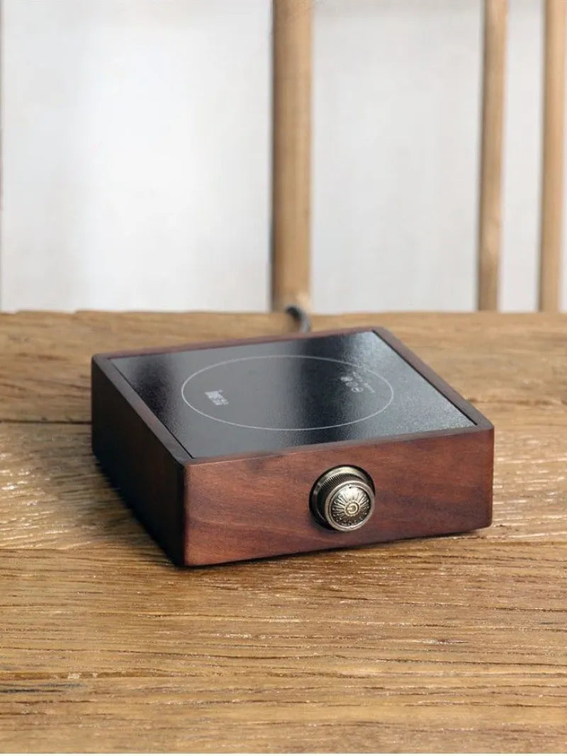 Walnut Electric Ceramic Heater - YIQIN TEA HOUSE | yiqinteahouse.com | electric ceramic heater, tea stove, teaware