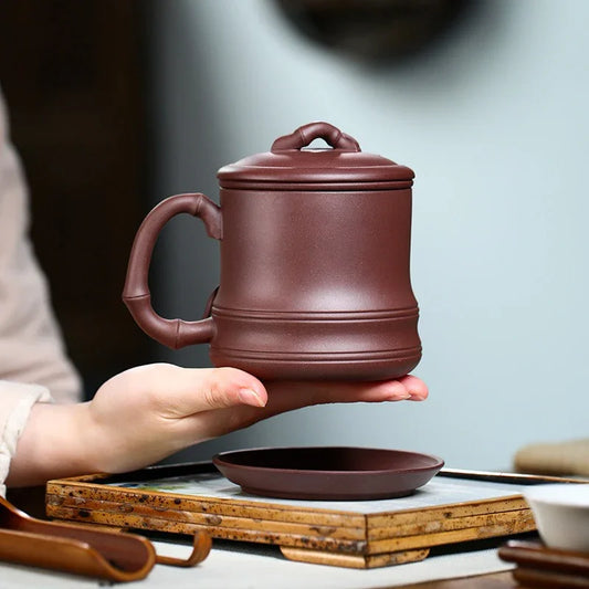 yixing-zisha-tea-mug-with-filter-bamboo-4pcs-set-zi-ni-480ml-yiqin-tea-house-yiqinteahouse-com-2 - YIQIN TEA HOUSE 一沁茶舍 yiqinteahouse.com