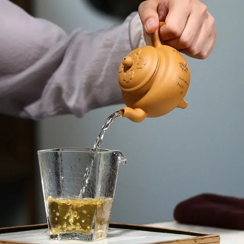 yixing-zisha-teapot-dabin-ruyi-huangjin-duan-ni-160ml-yiqin-tea-house-yiqinteahouse-com-13 - YIQIN TEA HOUSE 一沁茶舍 yiqinteahouse.com