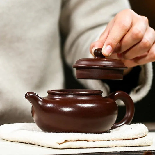 yixing-zisha-teapot-fanggu-pot-zi-zhu-ni-240ml-yiqin-tea-house-yiqinteahouse-com-2 - YIQIN TEA HOUSE 一沁茶舍 yiqinteahouse.com