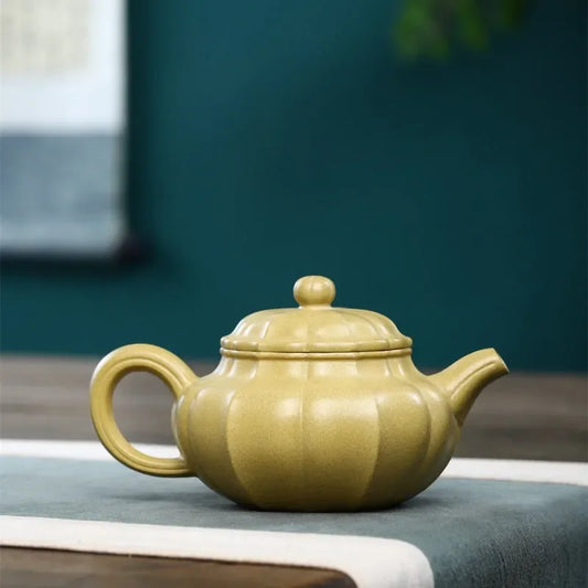yixing-zisha-teapot-jin-wen-fanggu-huangjin-duan-ni-260ml-yiqin-tea-house-yiqinteahouse-com-2 - YIQIN TEA HOUSE 一沁茶舍 yiqinteahouse.com