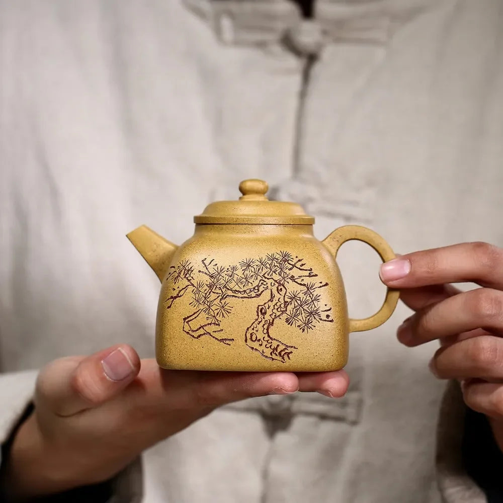 yixing-zisha-teapot-jinsong-tanran-huang-duan-ni-260ml-yiqin-tea-house-yiqinteahouse-com-11 - YIQIN TEA HOUSE 一沁茶舍 yiqinteahouse.com