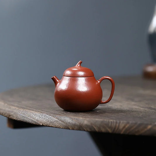 yixing-zisha-teapot-mini-eggplant-pot-wrinkled-skin-zhu-ni-100ml-yiqin-tea-house-yiqinteahouse-com-2 - YIQIN TEA HOUSE 一沁茶舍 yiqinteahouse.com