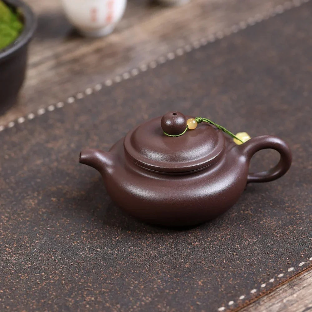 宜兴紫砂茶壶[小品仿古壶] (老紫泥- 130ml)