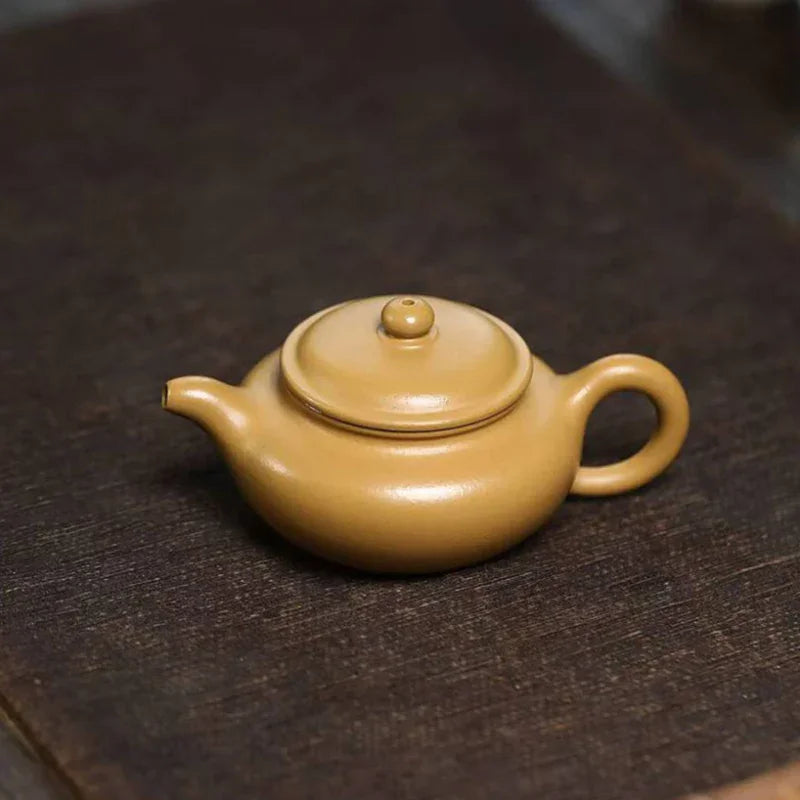 宜兴紫砂茶壶[小品仿古壶] (黄金朱泥- 100ml)