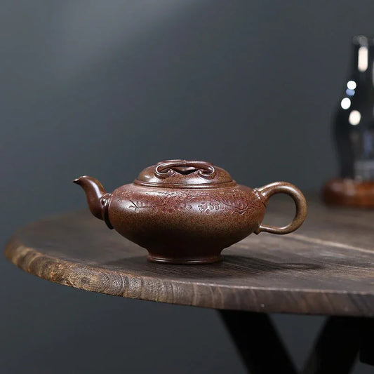 yixing-zisha-teapot-niu-gai-an-xiang-duan-ni-firewood-firing-300ml-yiqin-tea-house-yiqinteahouse-com-2 - YIQIN TEA HOUSE 一沁茶舍 yiqinteahouse.com