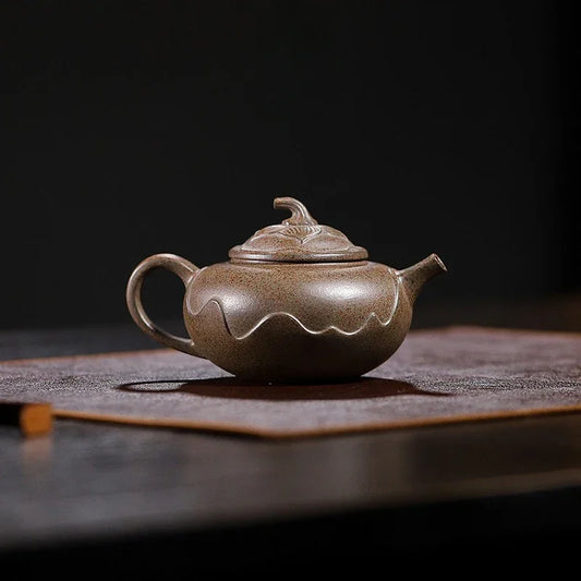 yixing-zisha-teapot-ping-ting-pot-long-bei-qing-firewood-fired-190ml-yiqin-tea-house-yiqinteahouse-com-2 - YIQIN TEA HOUSE 一沁茶舍 yiqinteahouse.com