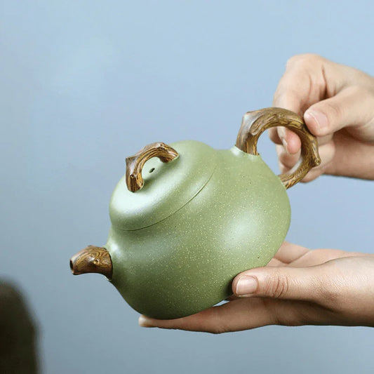 yixing-zisha-teapot-ru-ding-douqing-sha-300ml-yiqin-tea-house-yiqinteahouse-com-2 - YIQIN TEA HOUSE 一沁茶舍 yiqinteahouse.com