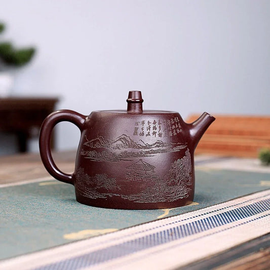 yixing-zisha-teapot-shanshui-han-duo-zi-ni-400ml-yiqin-tea-house-yiqinteahouse-com-2 - YIQIN TEA HOUSE 一沁茶舍 yiqinteahouse.com
