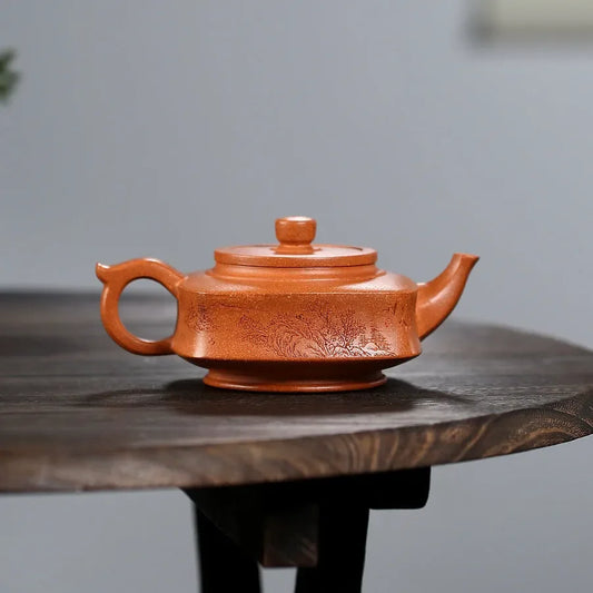 yixing-zisha-teapot-sifang-zhou-pan-hong-jiang-po-ni-270ml-yiqin-tea-house-yiqinteahouse-com-2 - YIQIN TEA HOUSE 一沁茶舍 yiqinteahouse.com