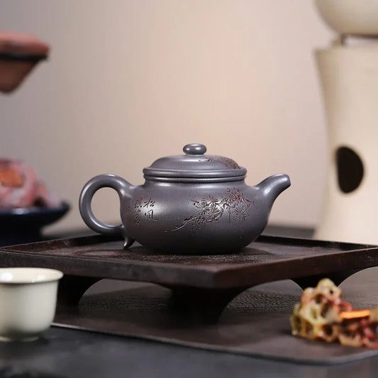 yixing-zisha-teapot-songzhi-fanggu-ting-qing-ni-250ml-yiqin-tea-house-yiqinteahouse-com-2 - YIQIN TEA HOUSE 一沁茶舍 yiqinteahouse.com