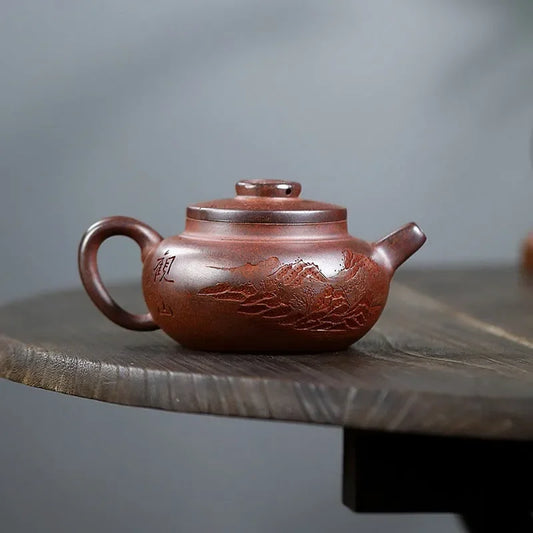 yixing-zisha-teapot-yuan-zhu-guan-shan-high-temperature-duan-ni-290ml-yiqin-tea-house-yiqinteahouse-com-2 - YIQIN TEA HOUSE 一沁茶舍 yiqinteahouse.com