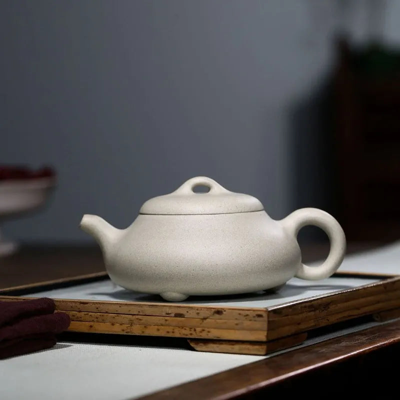 Yixing hotsell PurpleoClay (Zisha) Teapots[Hantang Stone Scoopb汉棠石瓢]