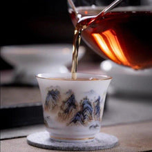 Load image into Gallery viewer, Jingdezhen Qianli Jiangshan Ceramic 12pcs Tea Set | 景德镇 千里江山 陶瓷12头茶具套装 - YIQIN TEA HOUSE 一沁茶舍 | yiqinteahouse.com
