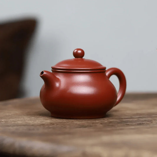 full-handmade-yixing-zisha-teapot-gao-pan-pot-dahongpao-210ml-yiqin-tea-house-yiqinteahouse-com-2 - YIQIN TEA HOUSE 一沁茶舍 yiqinteahouse.com