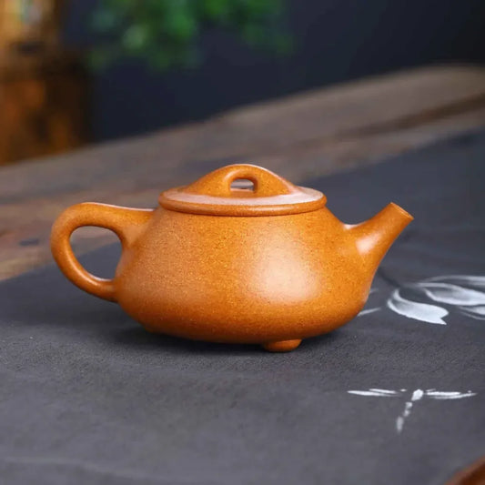 full-handmade-yixing-zisha-teapot-jingzhou-shi-piao-pot-wucai-lao-duan-ni-300ml-yiqin-tea-house-yiqinteahouse-com-2 - YIQIN TEA HOUSE 一沁茶舍 yiqinteahouse.com