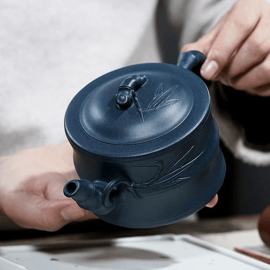 yixing-zisha-teapot-bamboo-tian-qing-ni-320ml-yiqin-tea-house-yiqinteahouse-com-2 - YIQIN TEA HOUSE 一沁茶舍 yiqinteahouse.com