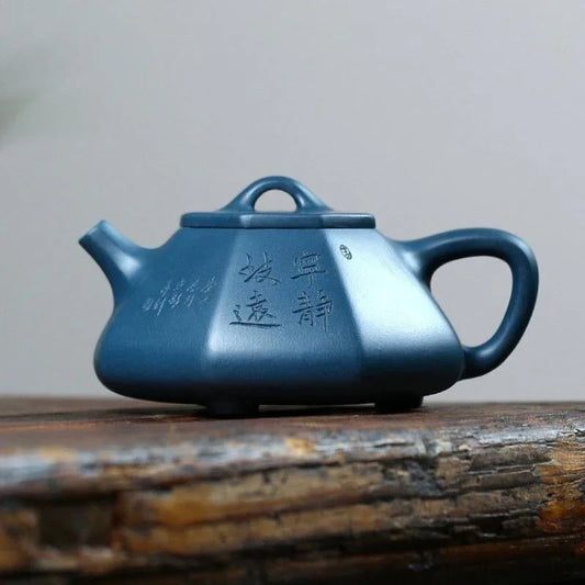 yixing-zisha-teapot-octagonal-shi-piao-tian-qing-ni-200ml-yiqin-tea-house-yiqinteahouse-com-2 - YIQIN TEA HOUSE 一沁茶舍 yiqinteahouse.com