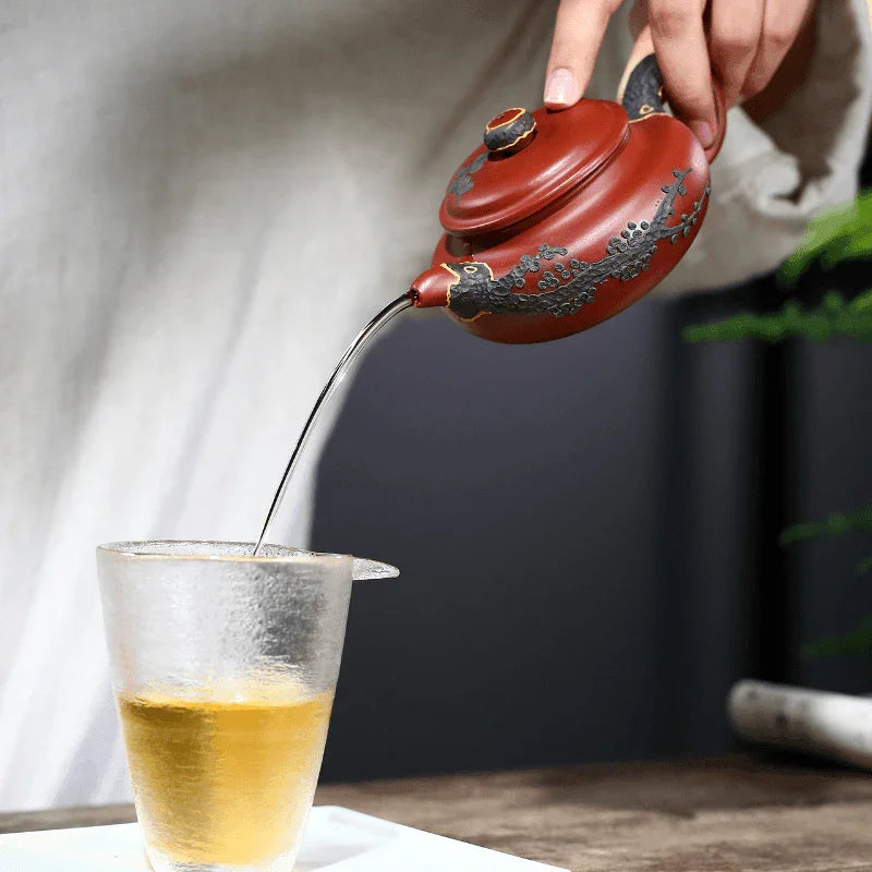 yixing-zisha-teapot-pine-needle-antique-dahongpao-200ml-yiqin-tea-house-yiqinteahouse-com-12 - YIQIN TEA HOUSE 一沁茶舍 yiqinteahouse.com
