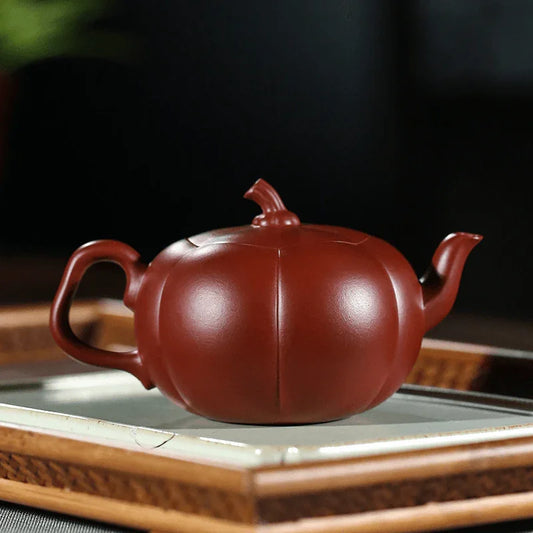 yixing-zisha-teapot-pumpkin-pot-dahongpao-200ml-yiqin-tea-house-yiqinteahouse-com-2 - YIQIN TEA HOUSE 一沁茶舍 yiqinteahouse.com