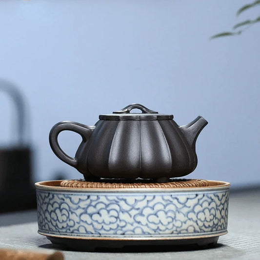 yixing-zisha-teapot-ribbed-shi-piao-shi-huang-270ml-yiqin-tea-house-yiqinteahouse-com-2 - YIQIN TEA HOUSE 一沁茶舍 yiqinteahouse.com