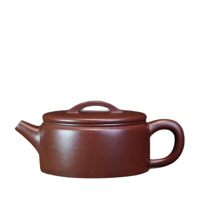 Théière Yixing Zisha entièrement faite à la main [Pot Hanwa] (Di Cao Qing - 110 ml)