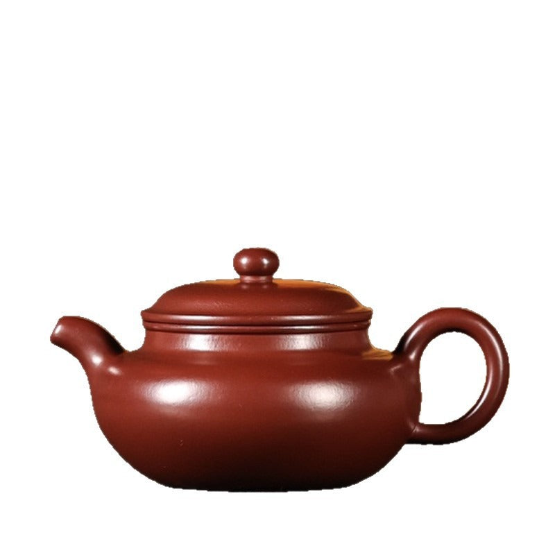 Théière Yixing Zisha entièrement faite à la main [Théière Fanggu] (Zi Zhu Ni - 200ml)